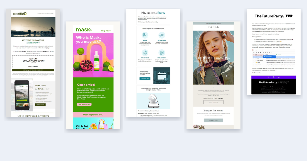 30 Welcome Emails, Side by Side: The 4 Patterns That Keep Showing Up